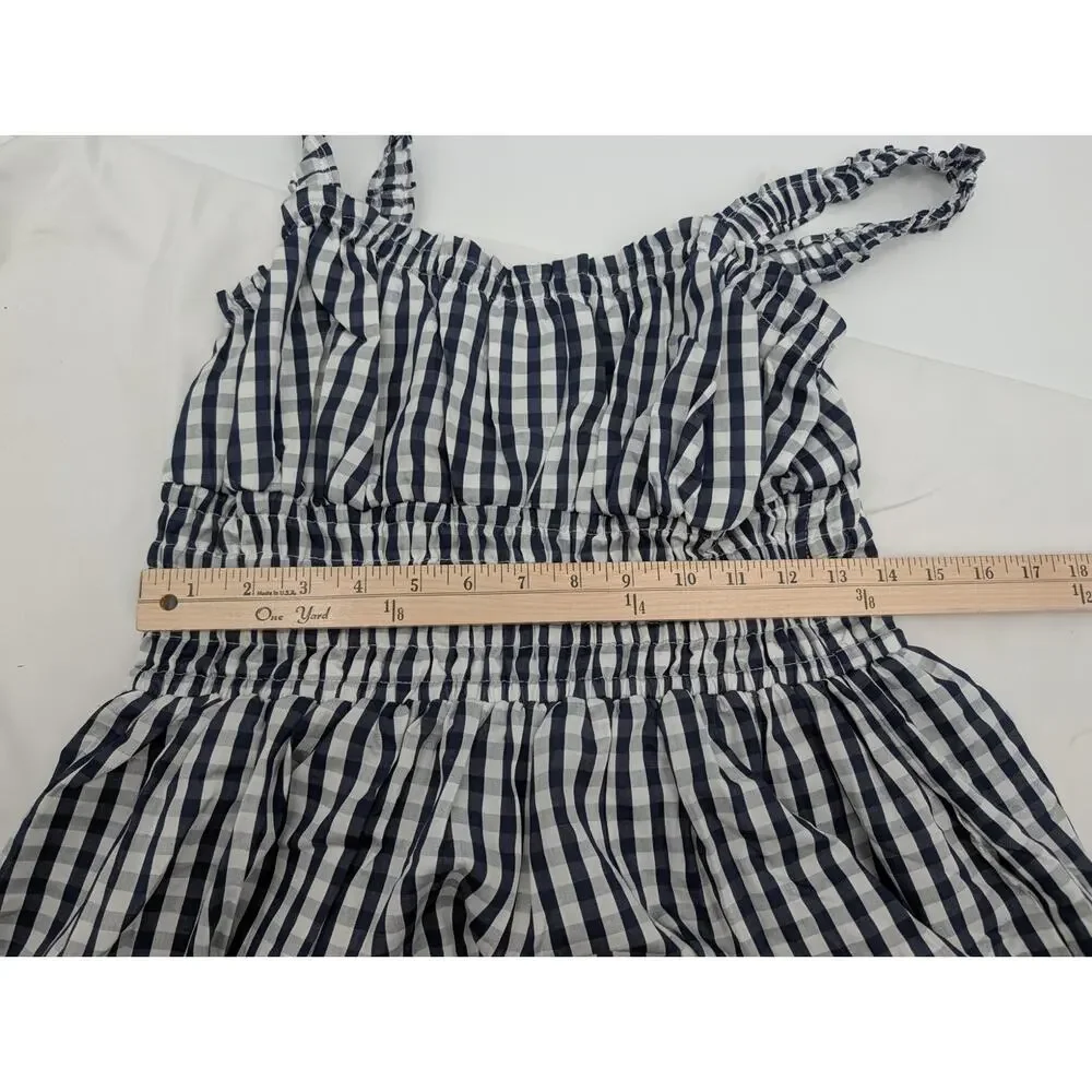 Sofia Grainge X Amazon Cotton Navy Gingham Plaid Medium Cottagecore Feminine - Picture 4 of 9